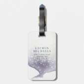 水彩ダスクパープルモノグラムラゲージタグ ラゲッジタグ (裏面縦)
