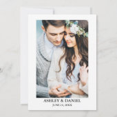 水彩ダスティブルーグリーン結婚リー 招待状 (裏面)