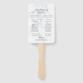 水彩ダスティブルーダスティージュセージフローラ ハンドファン (裏面)