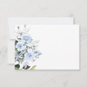 水彩ダスティブルーバラ詳細カード 招待状 (裏面)