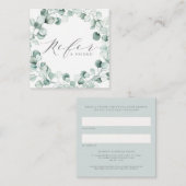 水彩ダスティブルーユーカリリース事業 紹介カード (正面/裏面)