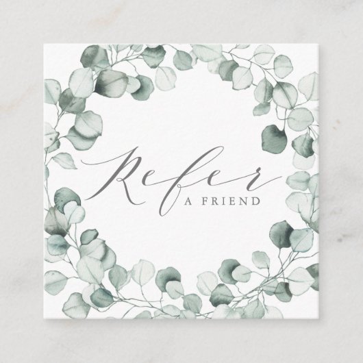 水彩ダスティブルーユーカリリース事業 紹介カード (正面)