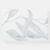 水彩ダスティブルーユーカリ葉ズ ゲストブック (裏面)