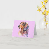 水彩ダックシュントすべての行事グリーティングカード カード (黄色い花)