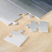 水彩ダックスカントリーガーデンポンドシーン1 ジグソーパズル (側面)