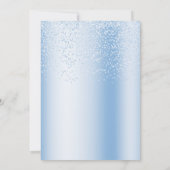 水彩ダックブルーフローラベビーシャワー招待状 招待状 (裏面)