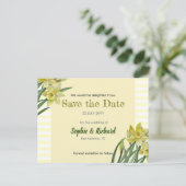 水彩ダッフルフラワーポートレート保存日 案内ポストカード (スタンド正面)