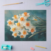 水彩ダフォジルティール(緑がかった色)背景の切り離し 薄葉紙 (クラフト)