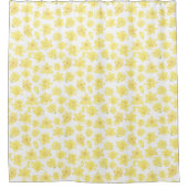 水彩ダフォディルディツィーフローラ シャワーカーテン (正面)