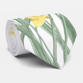 水彩ダフォディルネックタイ ネクタイ (ロール)