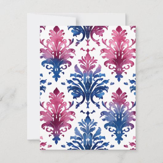 水彩ダマスク シーズンカード (正面)