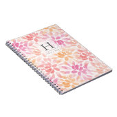 水彩ダリアスモノグラム ノートブック (右側)