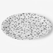 水彩ダルマチアスポットパターン ペーパープレート (アングル)