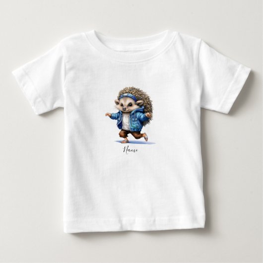 水彩ダンシングヒョウタン ベビーTシャツ (正面)