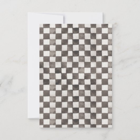 水彩ダートバイクパーティーサンキューカード サンキューカード (裏面)