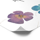 水彩チキンファミリーベビーシャワーへようこそ ポスター (角)