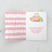 水彩チクスケーキ春ハッピーイースター カード (内部)