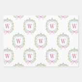 水彩チノイスリージンジャージャースクレスト ラッピングペーパーシート (正面)