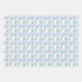 水彩チノイスリージンジャージャーズ&ホリー ラッピングペーパーシート (正面2)