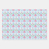 水彩チノイスリージンジャージャーズ&ホリー ラッピングペーパーシート (正面)