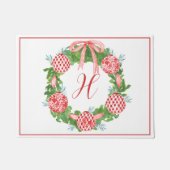 水彩チノワセリーオーナメントリースモノグラム ドアマット (正面)