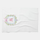 水彩チノワセリージンジャージャーブモノグラムクレスト キッチンタオル (横)