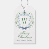 水彩チノワセリージンジャージャーブモノグラムクレスト ギフトタグ (正面)