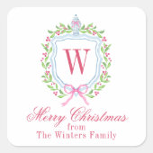 水彩チノワセリージンジャージャーブモノグラムクレスト スクエアシール (正面)