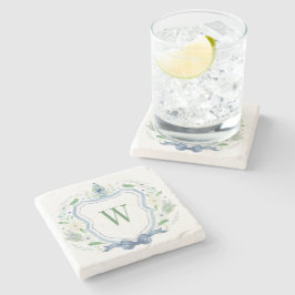 水彩チノワセリージンジャージャーブモノグラムクレスト ストーンコースター