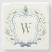 水彩チノワセリージンジャージャーブモノグラムクレスト ストーンコースター (正面)
