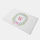 水彩チノワセリージンジャージャーブモノグラムクレスト ドアマット (アングル)