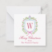 水彩チノワセリージンジャージャーブモノグラムクレスト ノートカード (正面)