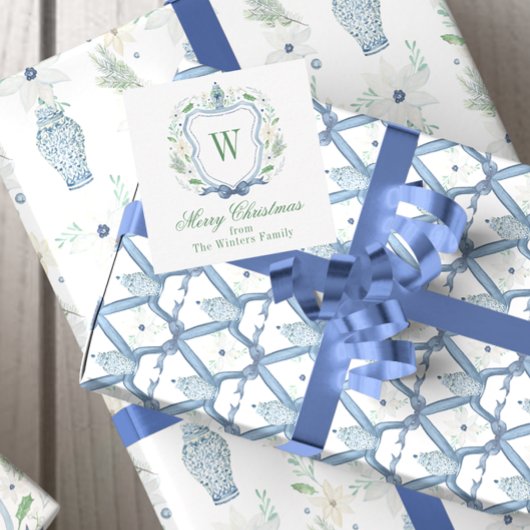 水彩チノワセリージンジャージャーブモノグラムクレスト ノートカード