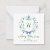 水彩チノワセリージンジャージャーブモノグラムクレスト ノートカード (正面)