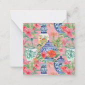 水彩チノワセリージンジャー瓶&フラワーギフト ノートカード (正面)