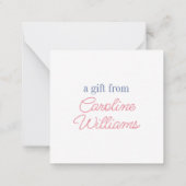 水彩チノワセリーパゴダチーズ生姜ジャー ノートカード (裏面)