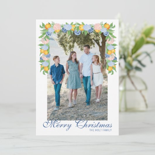 水彩チノワセリーマンダリンガーランド写真 シーズンカード (スタンド正面)