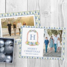 水彩チノワセリーマンダリンモノグラムクレスト シーズンカード