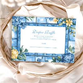 水彩チャオ、ベビーイタリアンベビーおむつラッフル エンクロージャーカード