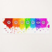 水彩チャクラヨガマット – 10 ヨガマット (正面(横))