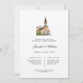 水彩チャペルリハーサルディナー 招待状 (正面)