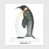 水彩チュビーペンギン – ビニールカットシール シール (シート)