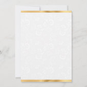 水彩チューリップと水仙のウェディングリース 招待状 (裏面)