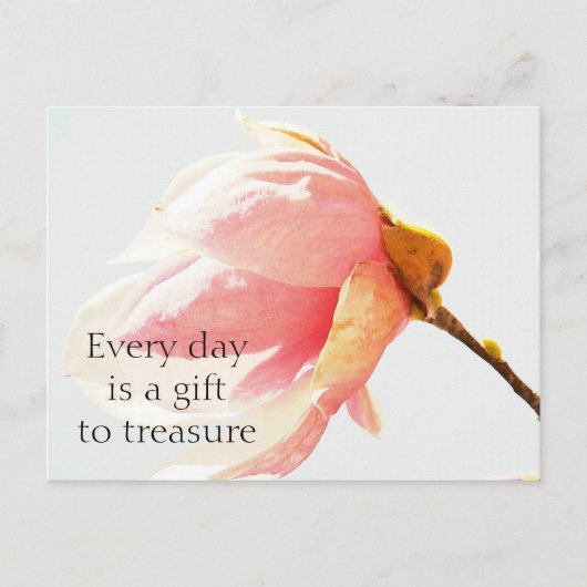 水彩チューリップツリーフラワー ポストカード (正面)