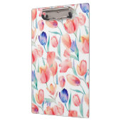 水彩チューリップパターンクリップボード クリップボード (左)