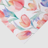 水彩チューリップパターンティッシュペーパー 薄葉紙 (詳細)