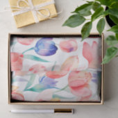 水彩チューリップパターンティッシュペーパー 薄葉紙 (ギフト)