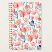 水彩チューリップパターンプランナー プランナー手帳 (正面)