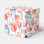 水彩チューリップパターン優先ボックス フェイバーボックス (裏面サイド)