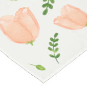 水彩チューリップパターン ショートテーブルランナー (コーナー)